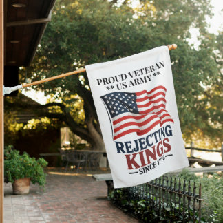 Custom Veteran's Service Branch Patriotic Protest House Flag