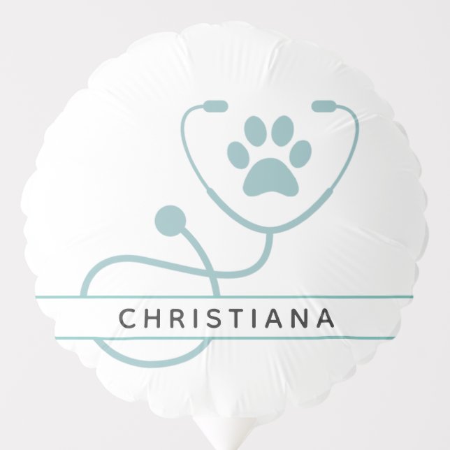 Custom Veterinarian Veterinary Professionals Balloon (Front)