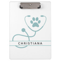 Custom Veterinarian Veterinary Professionals Clipboard