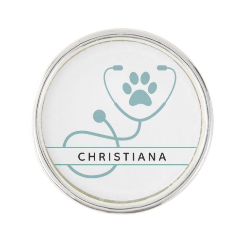 Custom Veterinarian Veterinary Professionals Lapel Pin