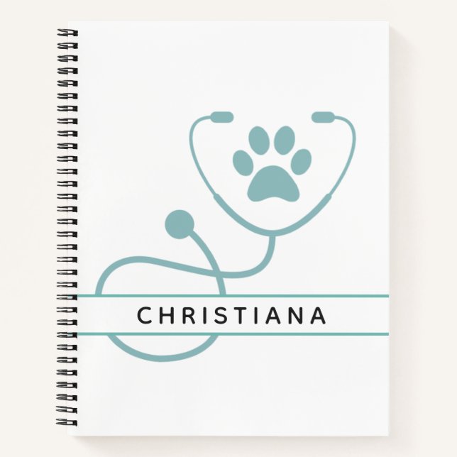 Custom Veterinarian Veterinary Professionals Notebook (Front)