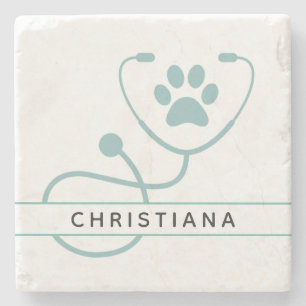 Custom Veterinarian Veterinary Professionals Stone Coaster