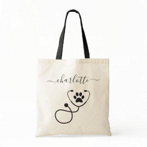 Custom Veterinarian Veterinary Tech Vet Assistant Tote Bag