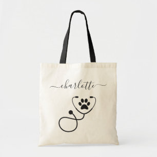 Custom Veterinarian Veterinary Tech Vet Assistant Tote Bag