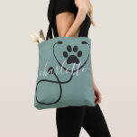 Custom Veterinarian Veterinary Tech Vet Assistant Tote Bag<br><div class="desc">Custom Veterinarian Veterinary Tech Vet Assistant- This custom design makes a great gift for every Veterinarian or Vet Tech or Veterinary Assistant!</div>
