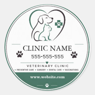 Custom Veterinary Clinic Sticker for Vets