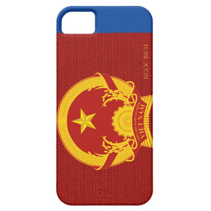 Custom Vietnamese Flag Themed iPhone 5 Case