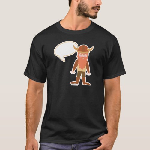 Custom Viking Cute Cartoon Character Design T_Shirt