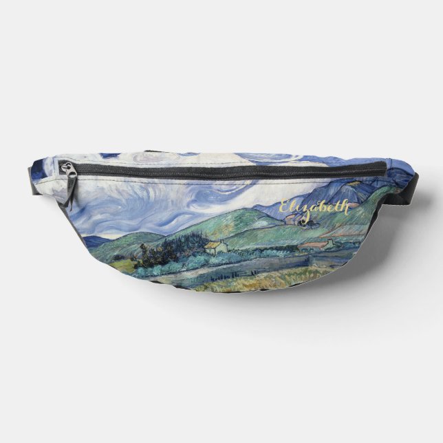 Custom Vincent Van Gogh Art Travel Waist Crossbody Fanny Pack (Lay Down)