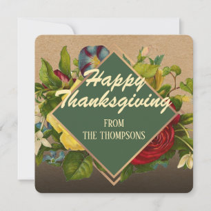 Custom Vintage Antique Holiday Seasons Greetings
