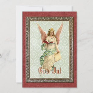 Custom Vintage Antique Seasons Greetings Holiday Card