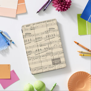 Custom Vintage Antique Sheet Music iPad Pro Cover