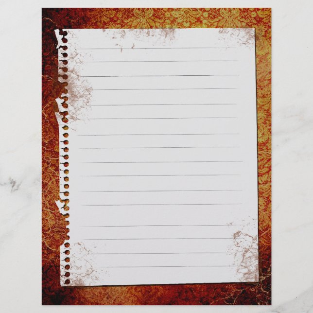 Custom Vintage Antiqued Recipe Binder Inserts (Front)