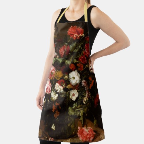 Custom Vintage Art Flowers Florist Artist Painter Apron