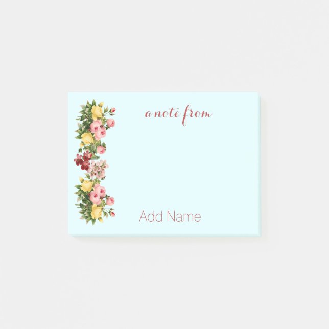 Custom Vintage Charm Post-it® Notes (Front)
