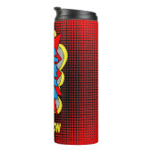 Custom Vintage Comic Book Pop Art Style BAM! Thermal Tumbler (Rotated Right)