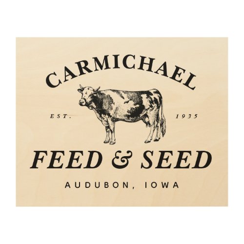 Custom Vintage Farmhouse Style Feed  Seed Sign