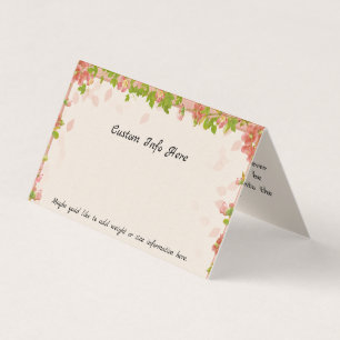 Custom Vintage Floral Display Package Header Card