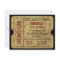 Custom Vintage Gold Admit One Ticket Invitations