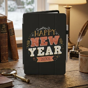 Custom Vintage Happy New Year Eve Design Unique iPad Mini Cover