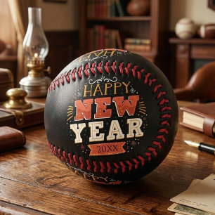 Custom Vintage Happy New Year Eve Design Unique Softball