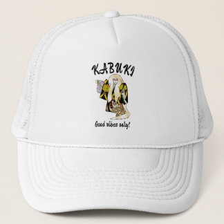 Custom Vintage Japanese Kabuki Ukiyo-e Samurai Trucker Hat