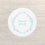 Custom Vintage Light Blue Quote Mini Candle Favors