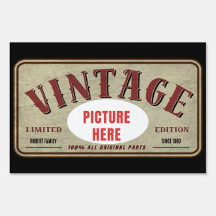 CUSTOM VINTAGE LIMITED EDITION PERSONALIZE PHOTO SIGN