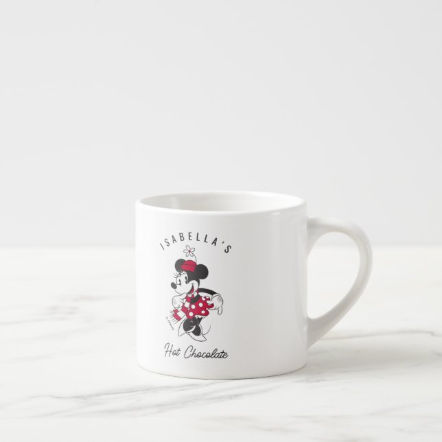 Custom Vintage Minnie Mouse | Hot Chocolate Espresso Cup (Right)