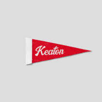 Custom Vintage Name Pennant Flag
