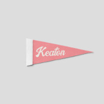 Custom Vintage Name Pennant Flag