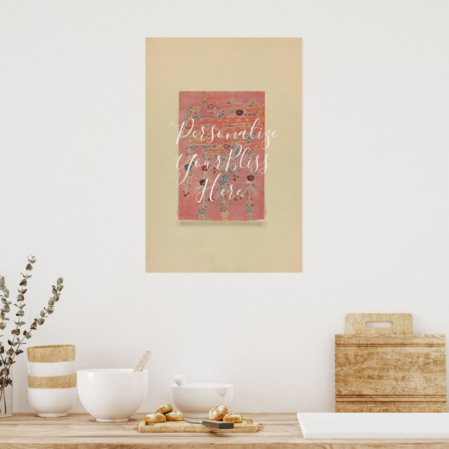 CUSTOM Vintage Okinawan Bingata Pattern Print  (Kitchen)
