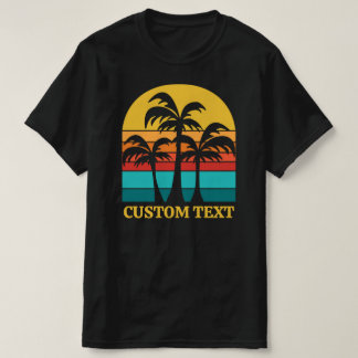 Custom Vintage Palm Trees T-Shirt