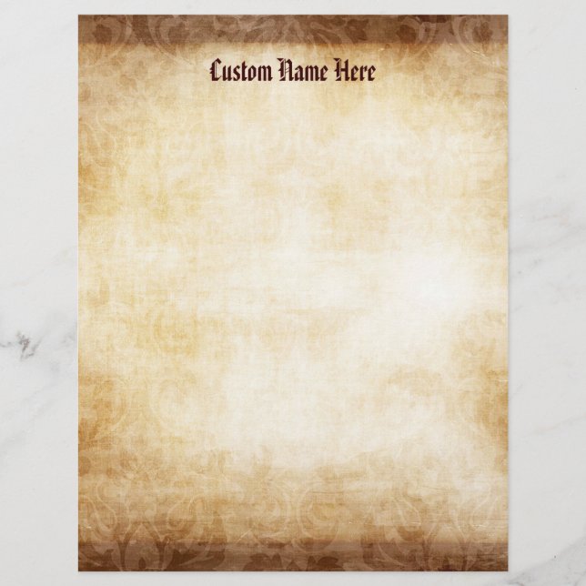 Custom Vintage Paper Background Flyer (Front)