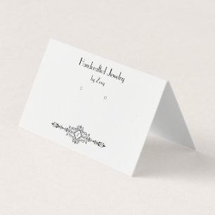 Custom Vintage Parisian Style Folded Earring Cards