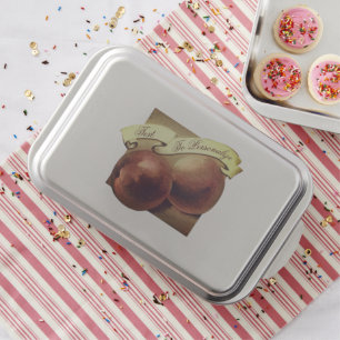 Custom Vintage Peaches Retro Fruit Old School Cake Pan
