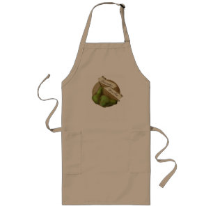Custom Vintage Pears Retro Fruit Old School Long Apron