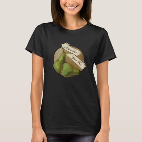 Custom Vintage Pears Retro Fruit Old School T_Shirt