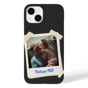 Custom Vintage Photo and Year Gift Case-Mate iPhone 14 Case