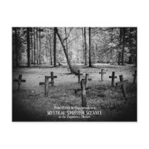 custom vintage photo Halloween party invitation