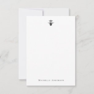 Custom Vintage Queen Bee Note Card