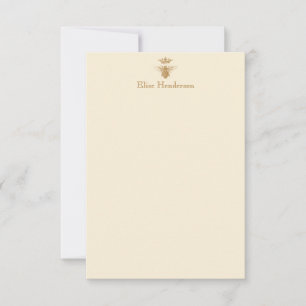 Custom Vintage Queen Bee Note Card