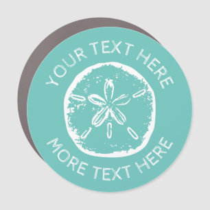 Custom vintage sand dollar seashell car decal