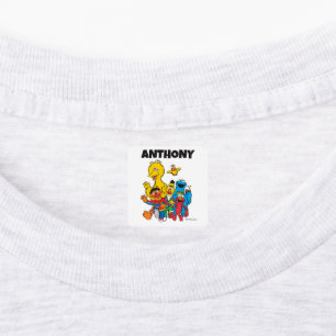 Custom Vintage Sesame Street Pals Clothing Labels