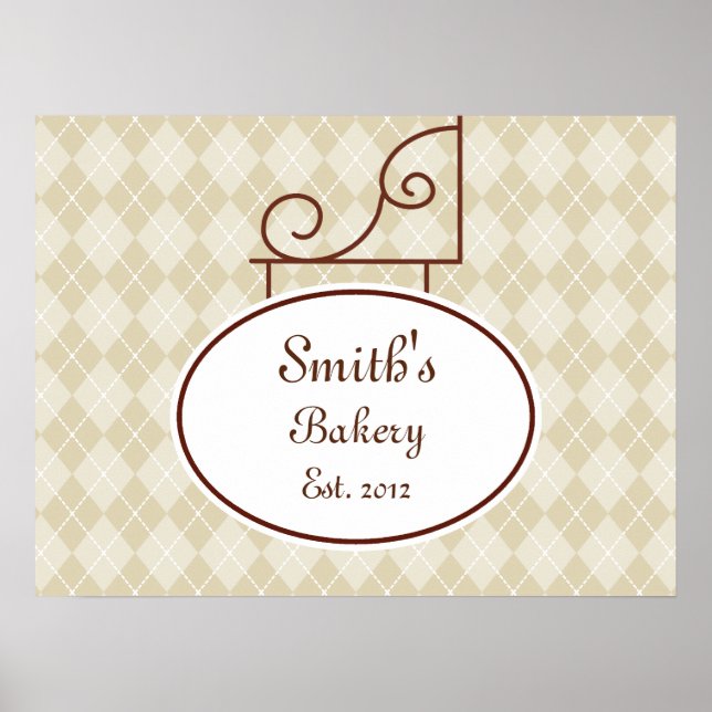 Custom Vintage Sign Art Print (Front)