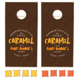 Custom Vintage Small Business Cornhole Set