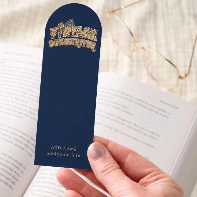 Custom Vintage Songwriter Band Name Bookmarks (Hand)