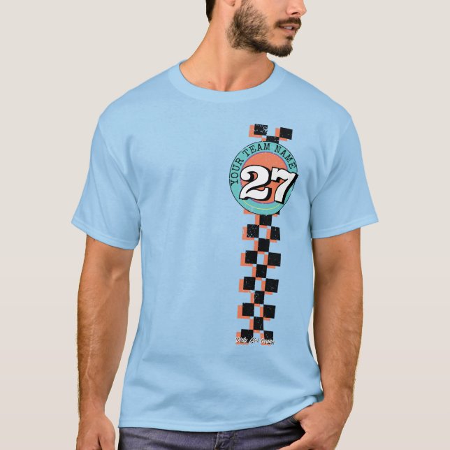 Custom Vintage Style Racing Number Shirt (Front)
