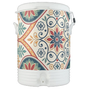 Custom Vintage Tile Igloo Cooler