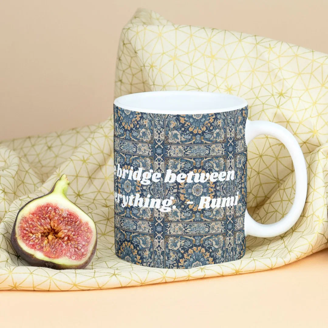 Custom Vintage Tile Nowruz Iranian New Year Gift Mug (Custom Vintage Tile Nowruz Iranian New Year Gift)